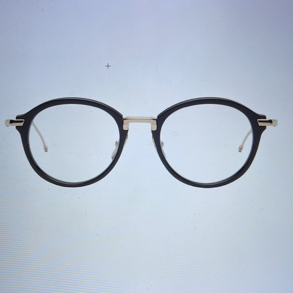 Thom Browne Gold & Black TB011 Glasses